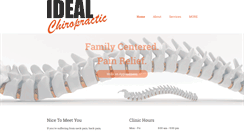 Desktop Screenshot of idealchiropractic.com